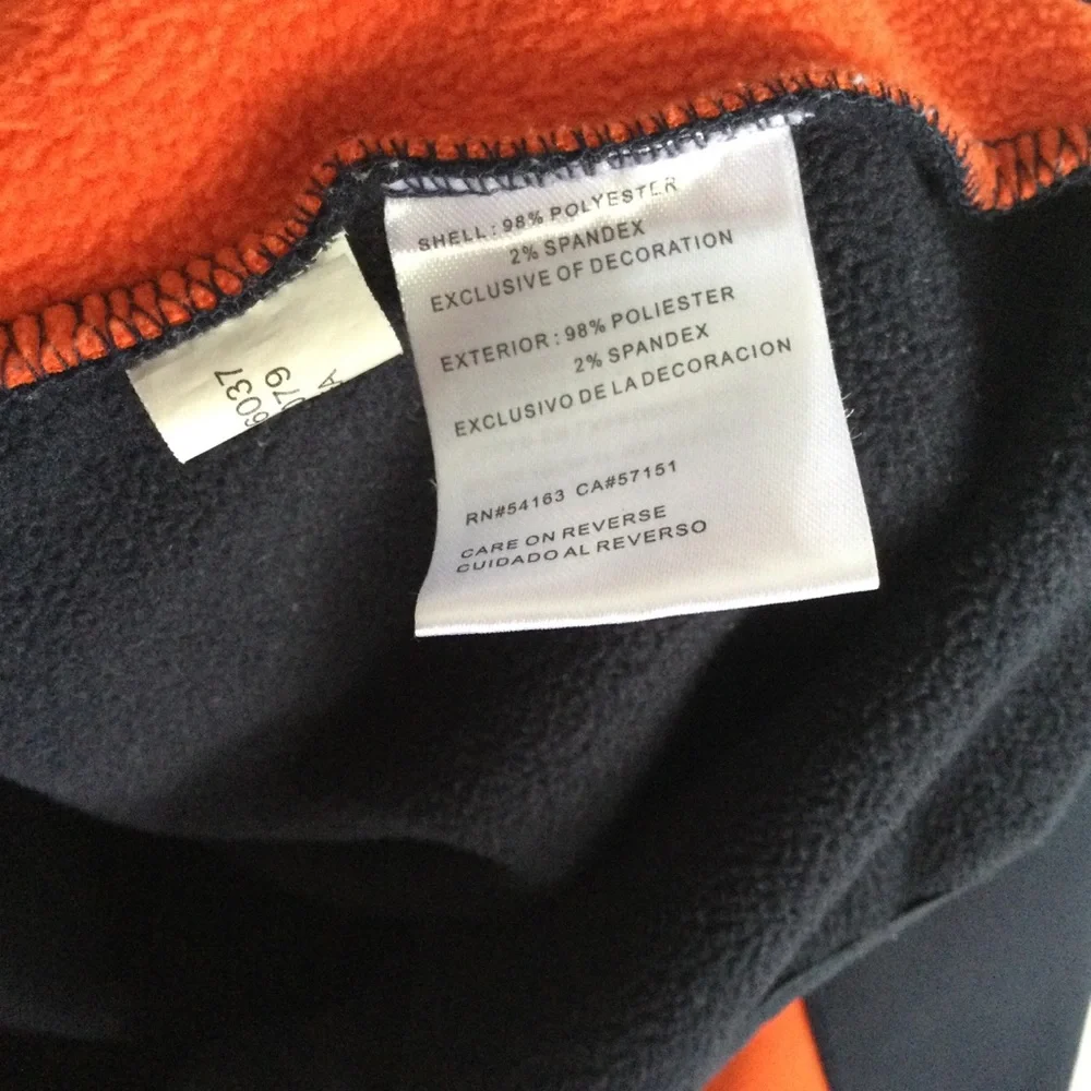 NFL Men’s Chicago Bears Football Fleece Zip Up Jacket Blue Sz XL